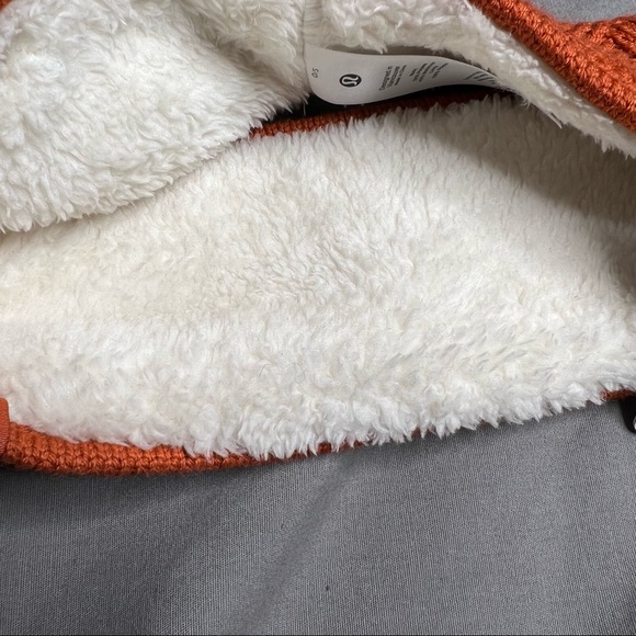 NWT Lululemon Chevron Knit Ear Warmer Canyon Orange (One Size) - Picture 5 of 10